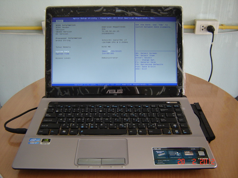 Asus a43s laptop